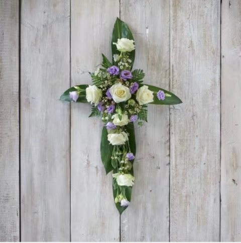 Green and White Cross