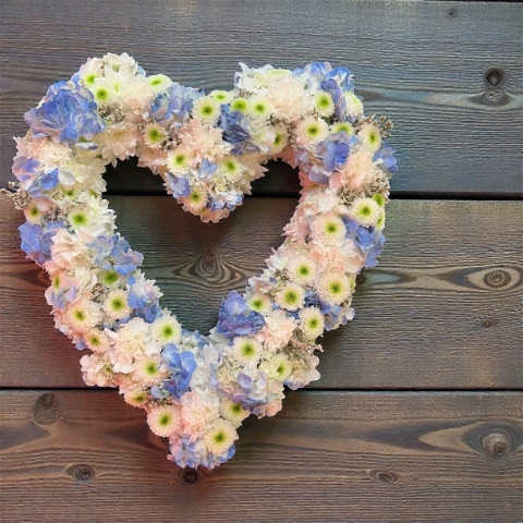 Soft Blue open Heart